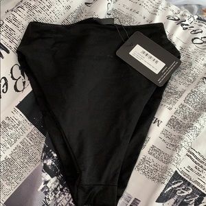 black bathing suit bottom